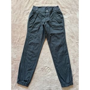 Athleta Women's Trekkie Jogger 2.0 Pants Gray Stretch Nylon Ripstop Size 2‎